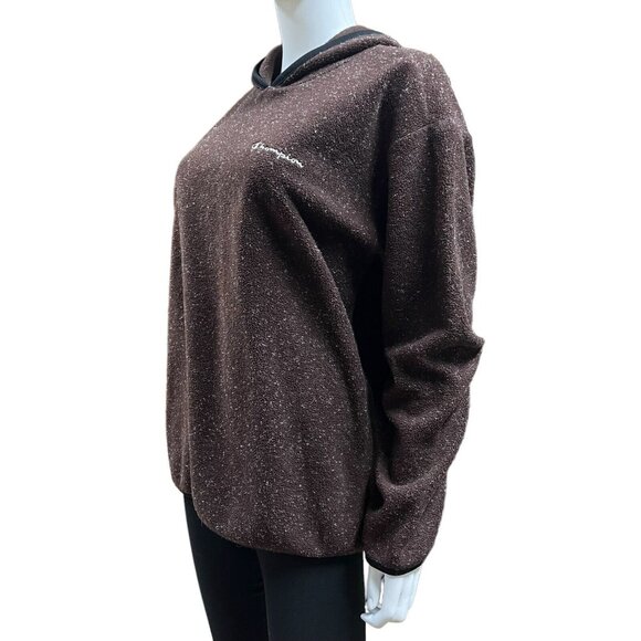 Champion Brown Hooded Sweater Mens Size XL (E10110) - Picture 2 of 8